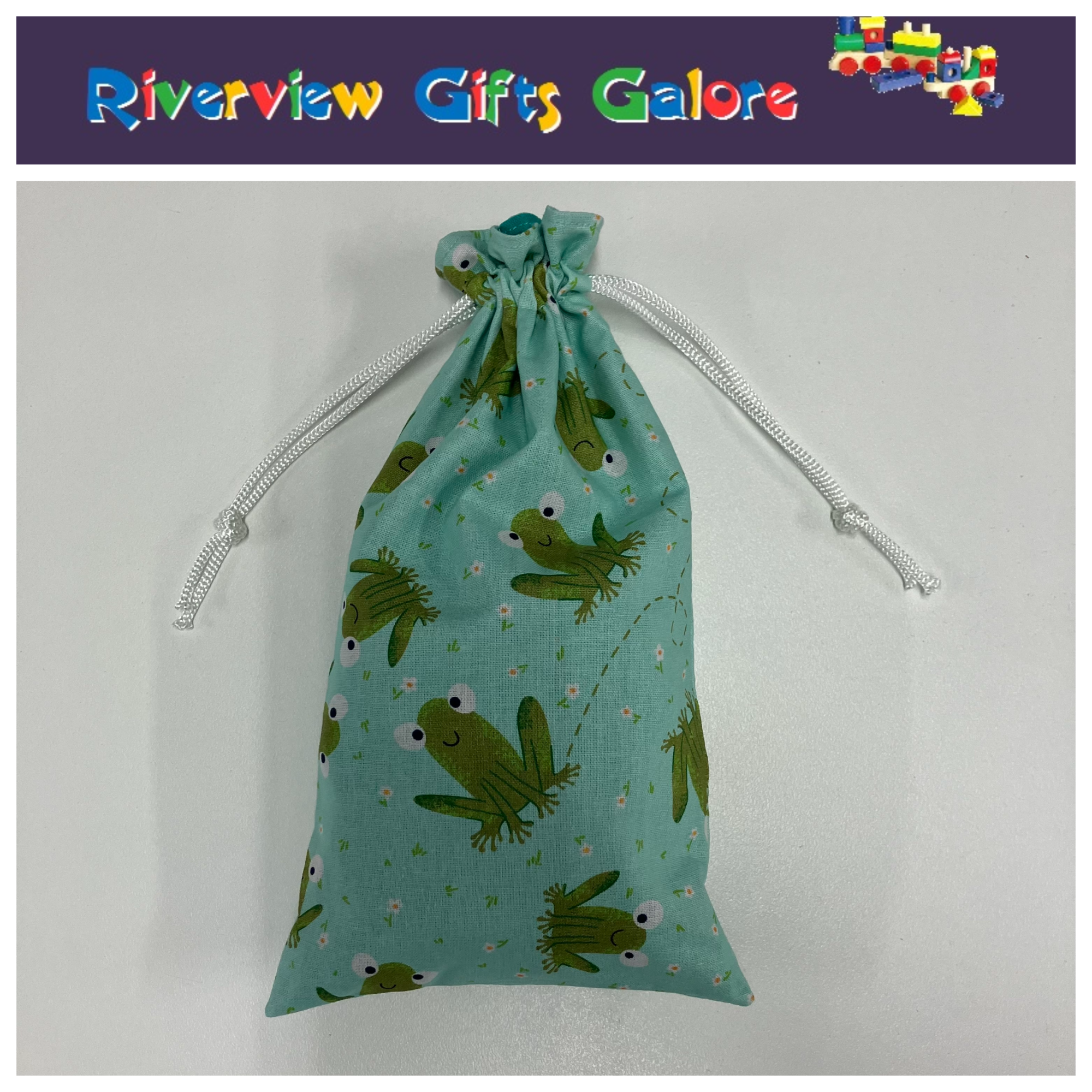 Marble Bag - Frogs 2 (marbles sold separately)