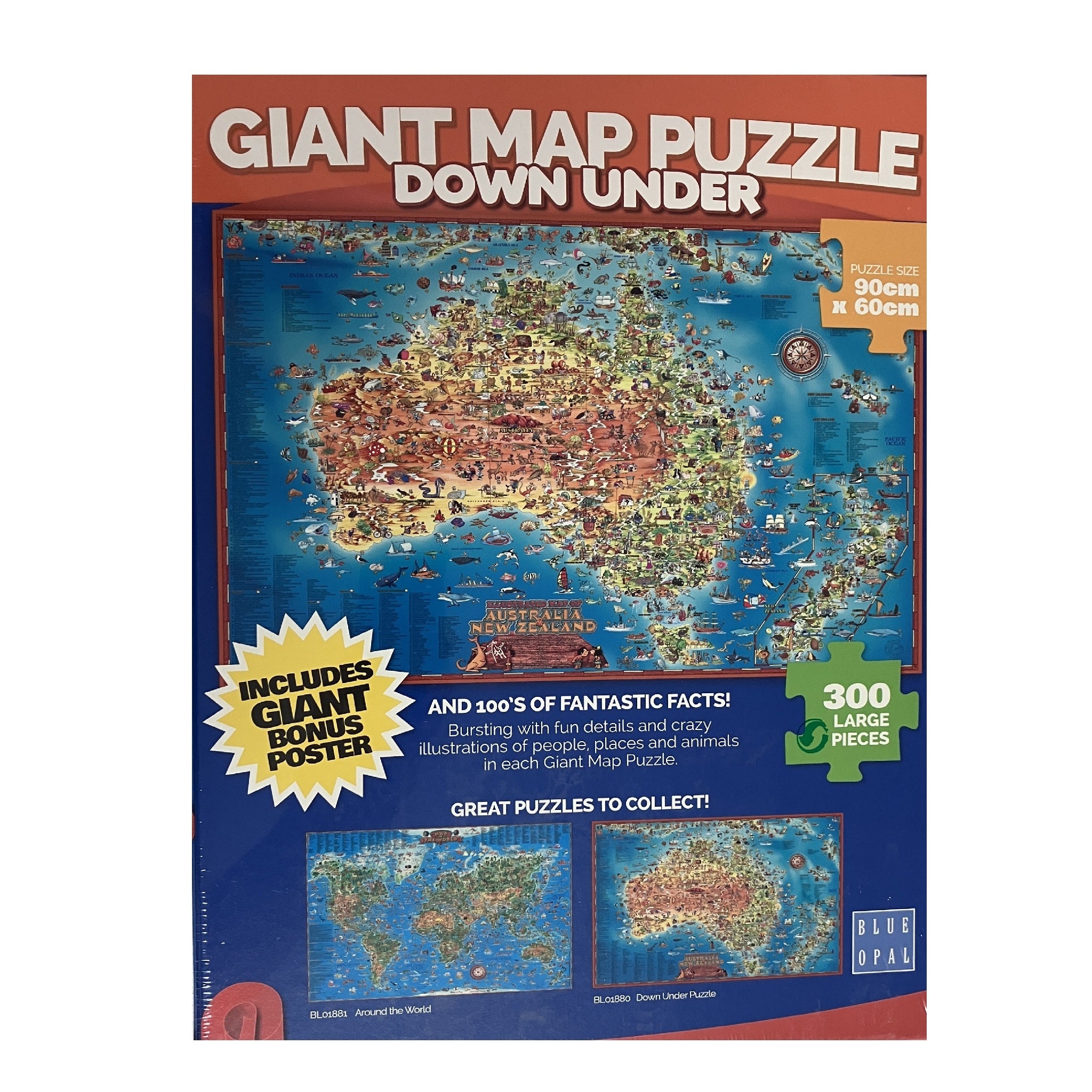 Galt 300pc Giant Map Puzzle - Down Under