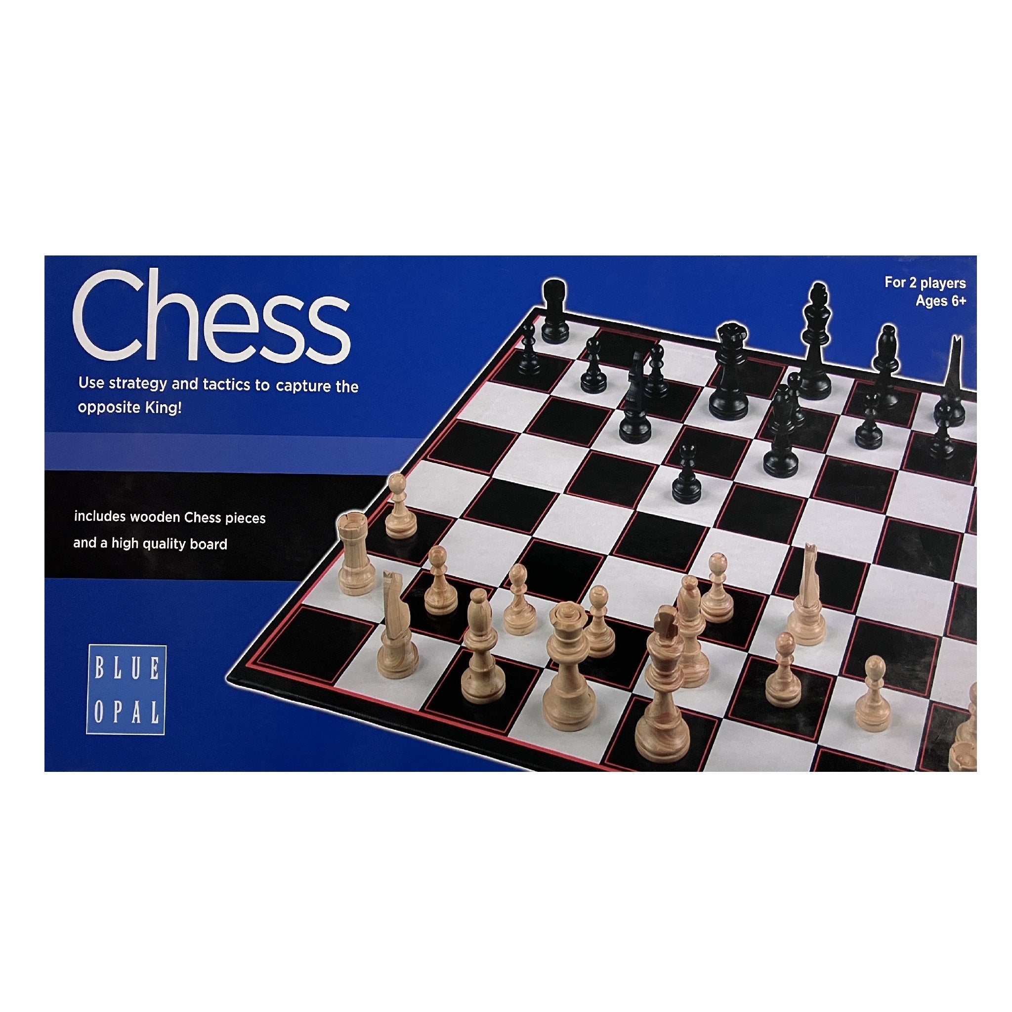 Blue Opal Chess Board Game