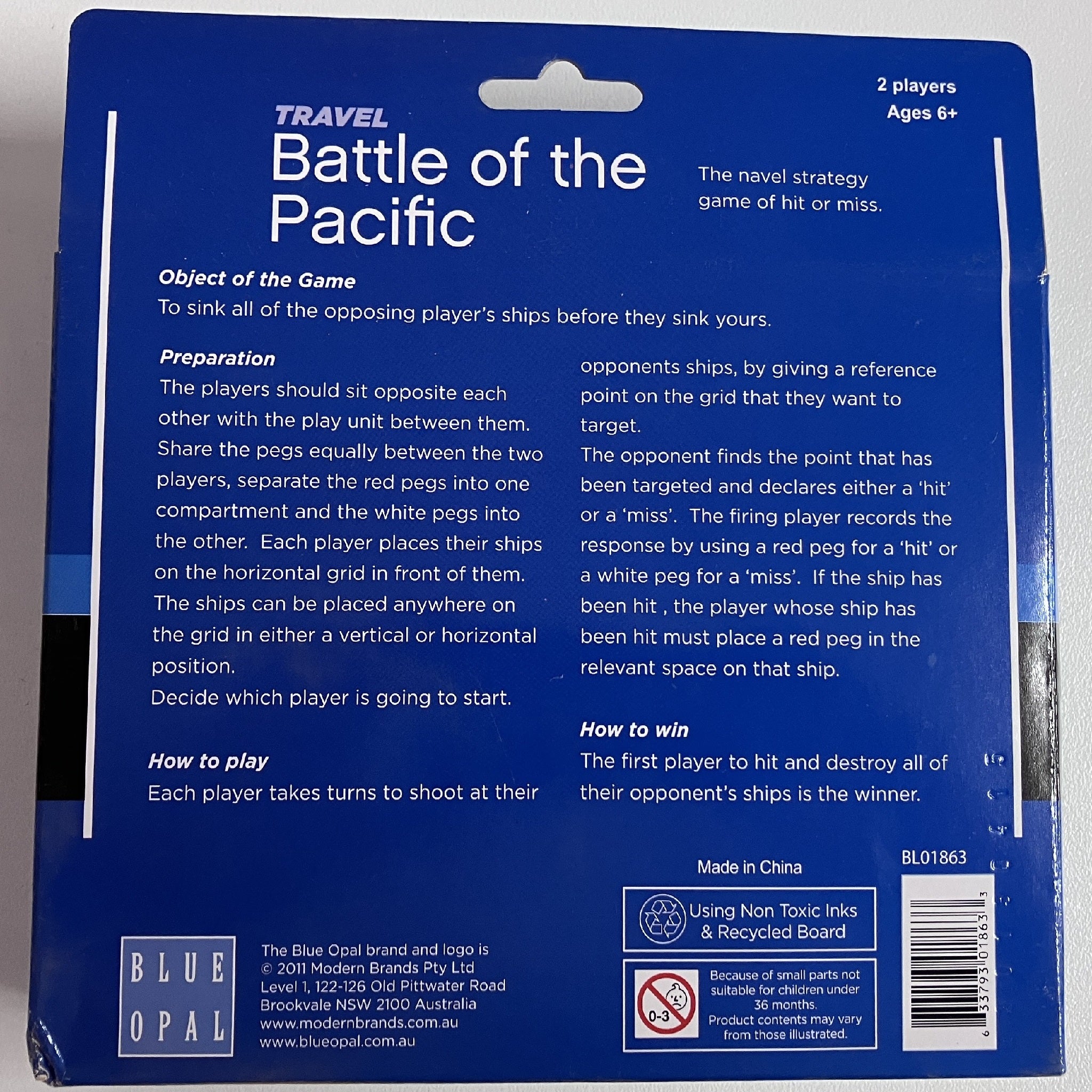Blue Opal Travel Battle of the Pacific Game