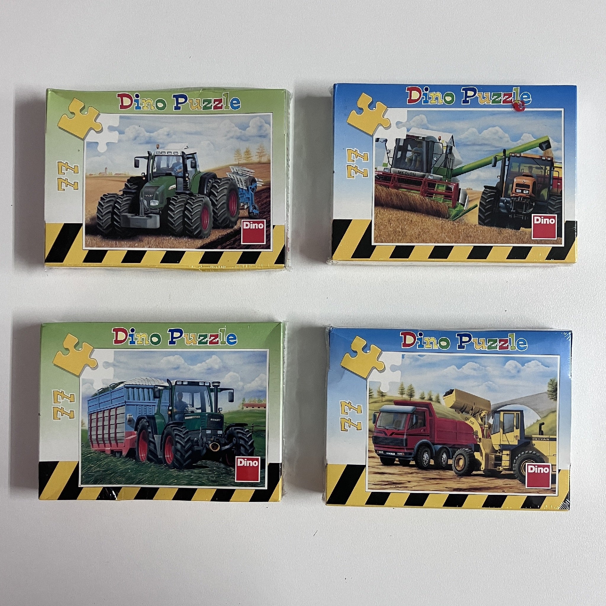 Set 4 x 77pc Puzzles - Field & Construction