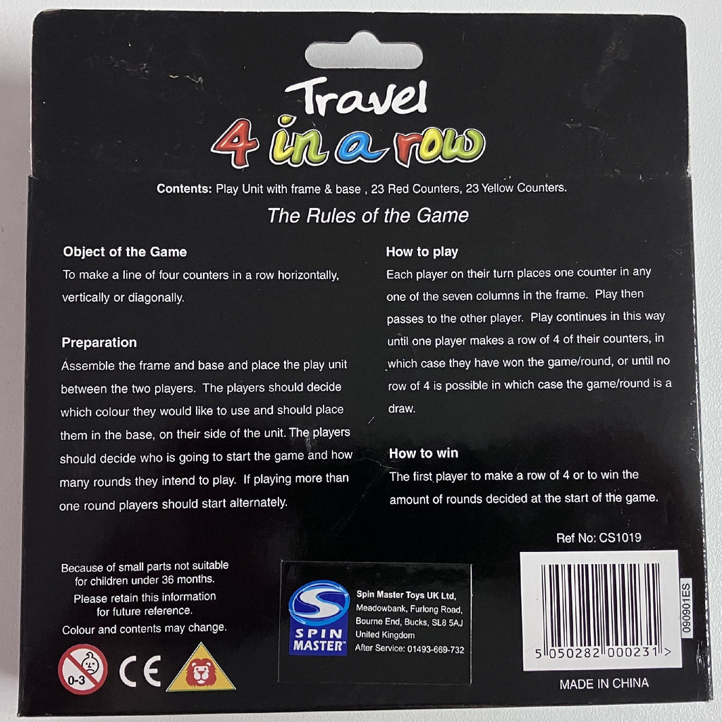 Feva Travel Four in a Row Game