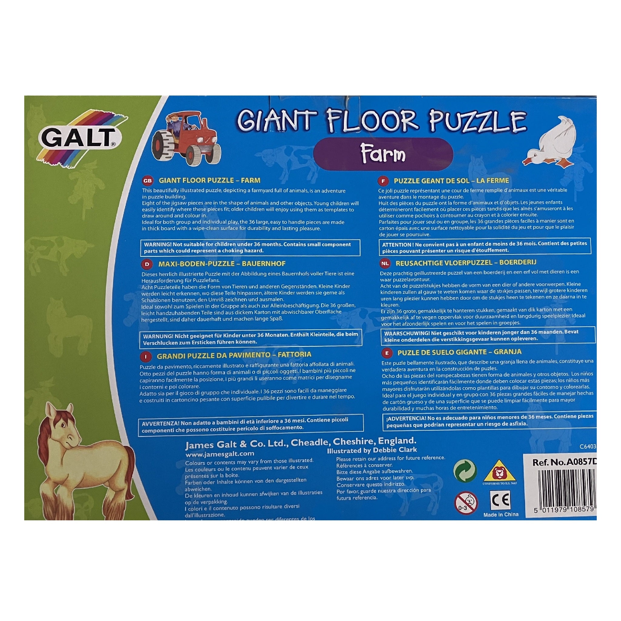 Galt 30pc Giant Floor Puzzle - Farm