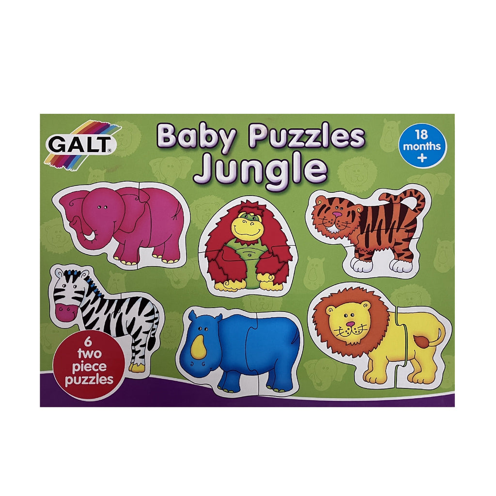 Galt - Baby Puzzles - 6 x 2pc Puzzles - Jungle