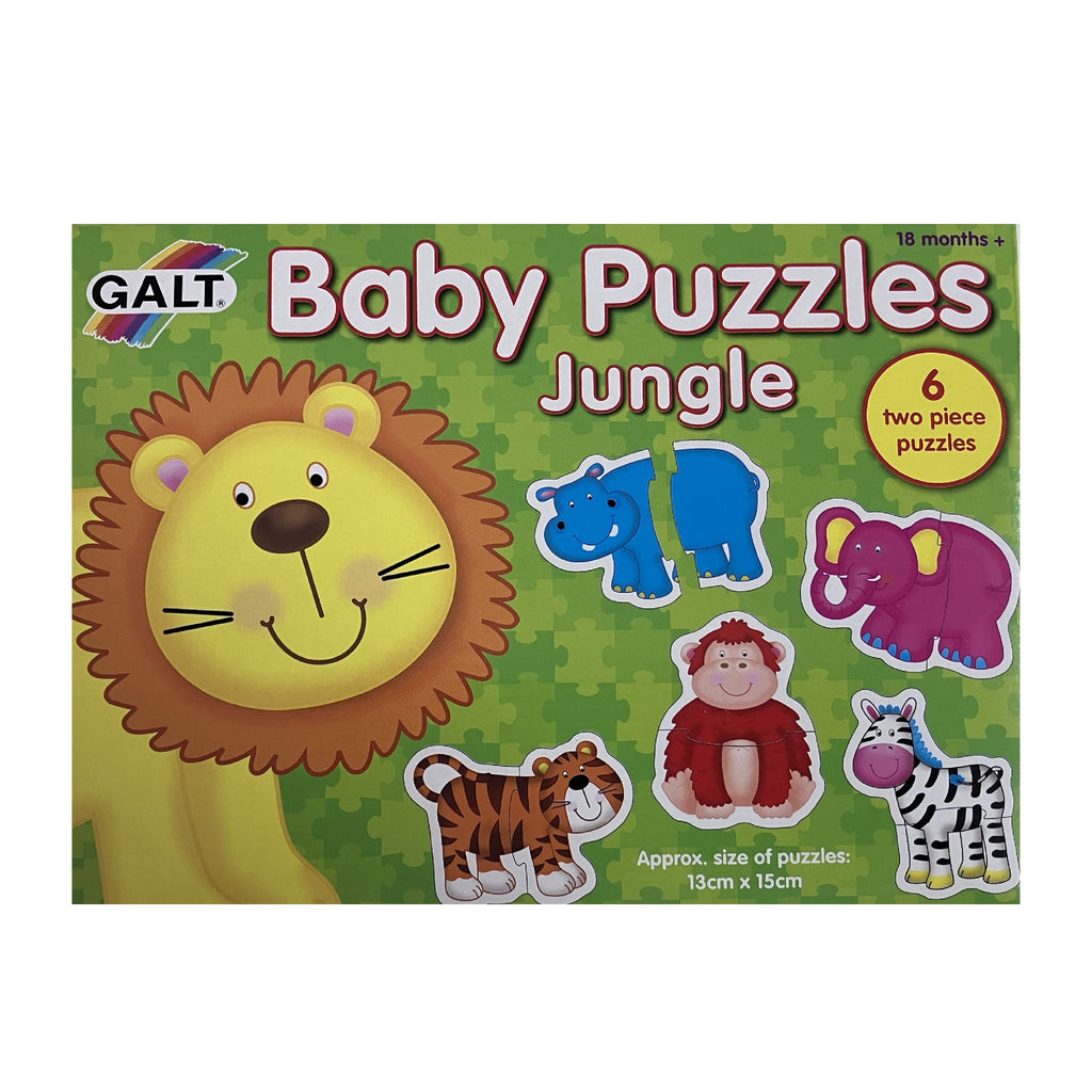 Galt - Baby Puzzles - 6 x 2pc Puzzles - Jungle