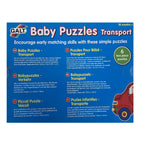 Galt - Baby Puzzles - 6 x 2pc Puzzles - Transport