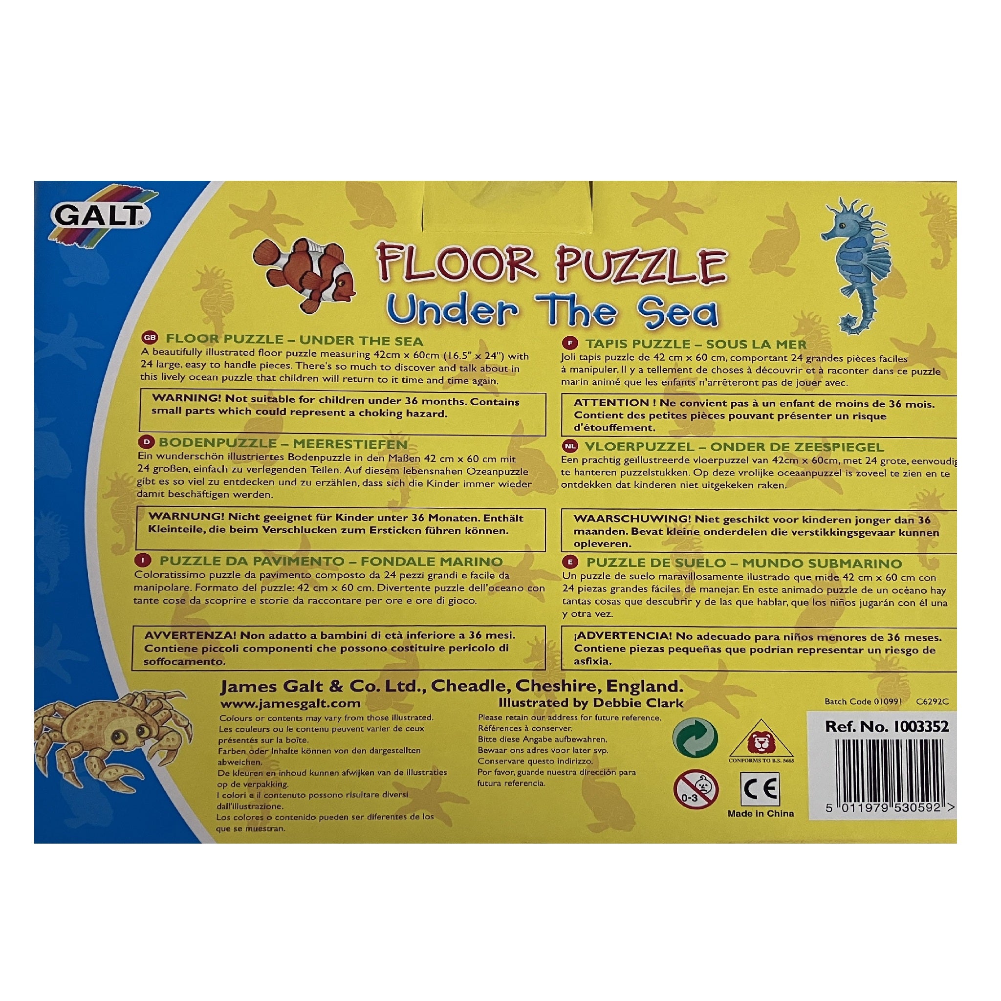 Galt 24pc Floor Puzzle- Under the Sea