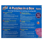 Galt - 4 Puzzles in a Box - Farm