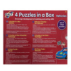 Galt - 4 Puzzles in a Box - Vehicles