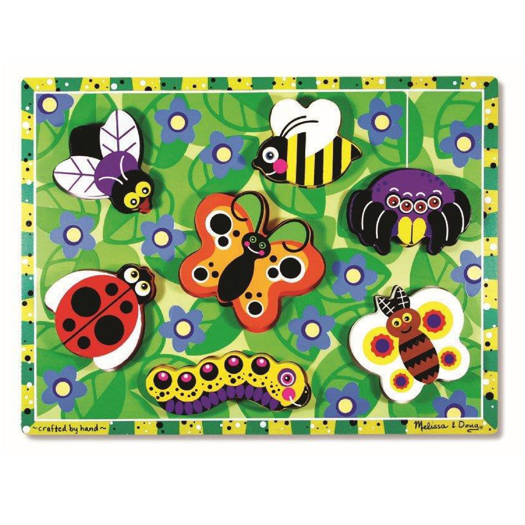 Melissa & Doug Wooden Puzzle - Insects Chunky Puzzle