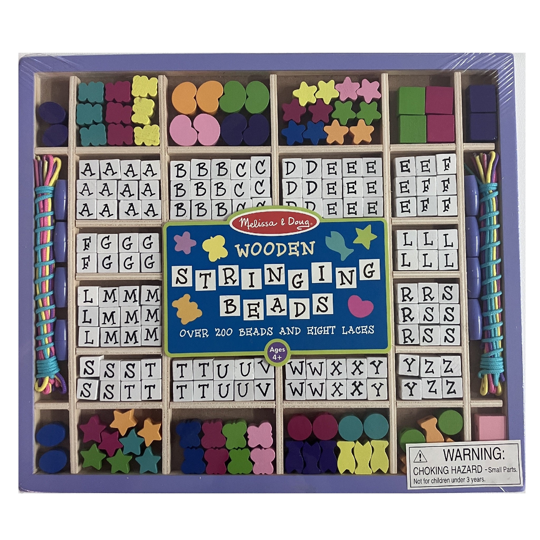 Melissa & Doug - Wooden Stringing Beads