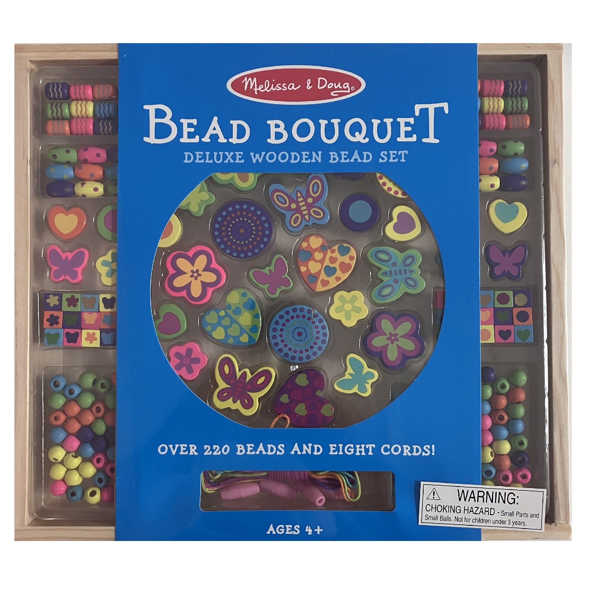 Melissa & Doug - Bead Bouquet Deluxe Wooden Bead Set