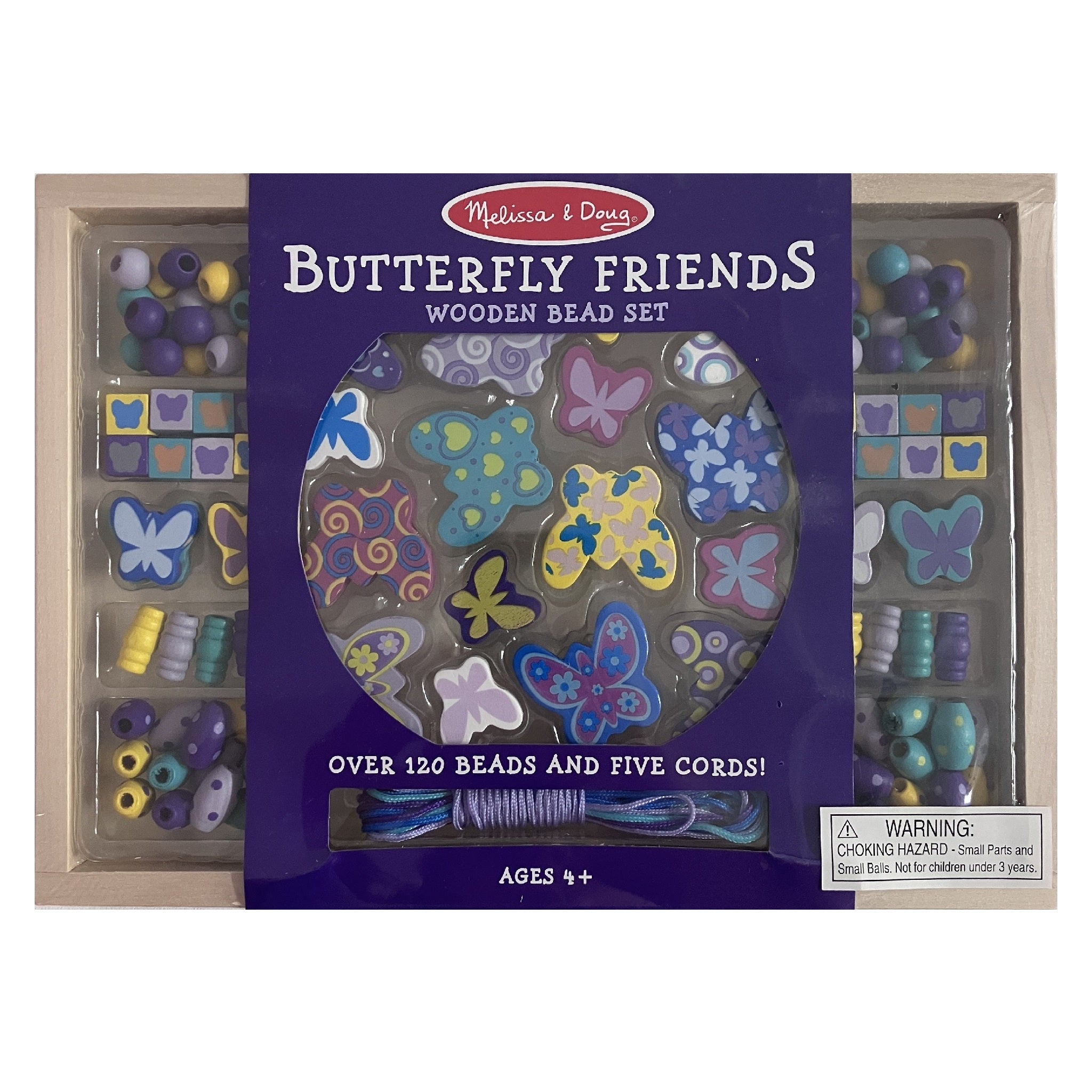 Melissa & Doug - Wooden Bead Set - Butterfly Friends