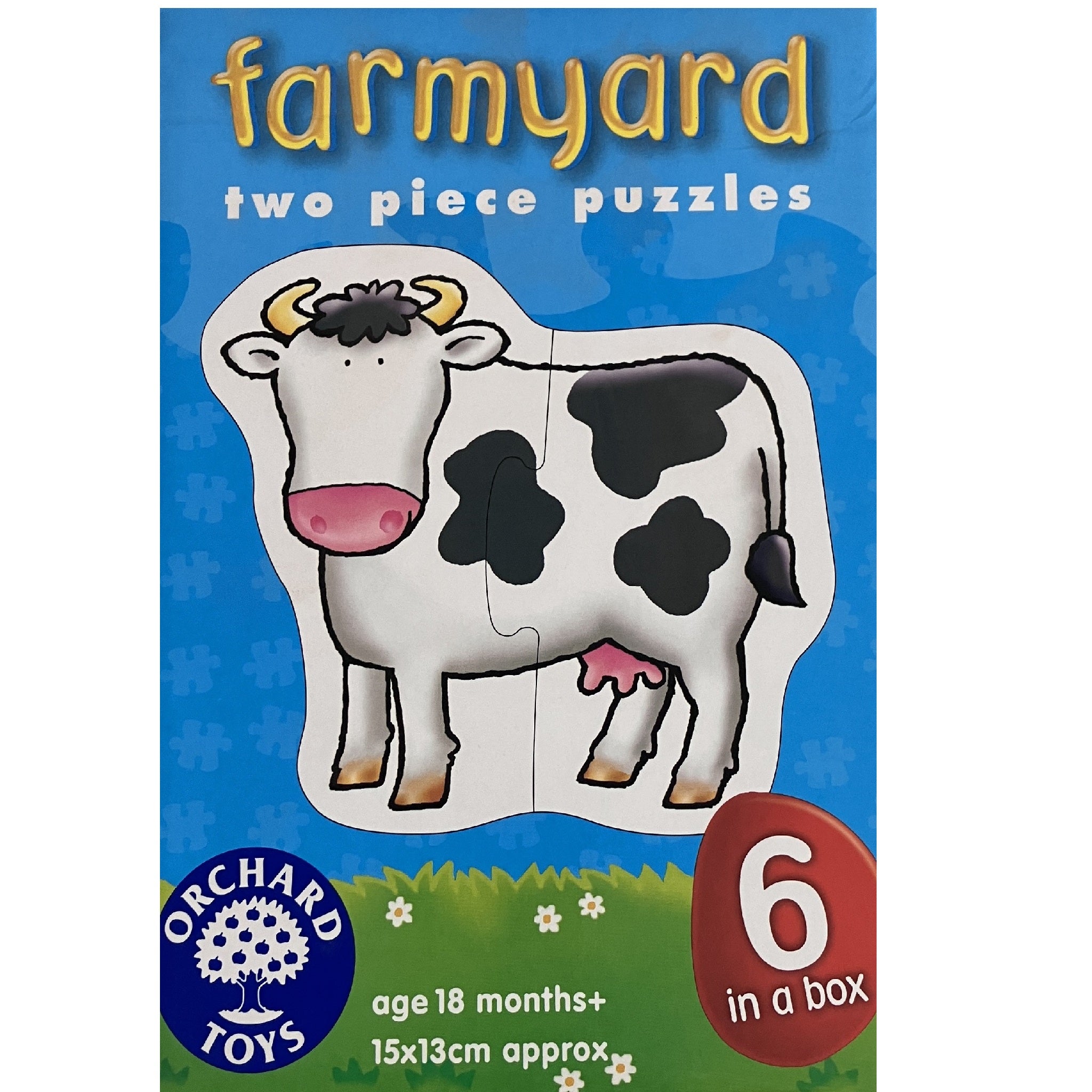 Orchard Toys - 6 x 2pc Puzzles - Farmyard