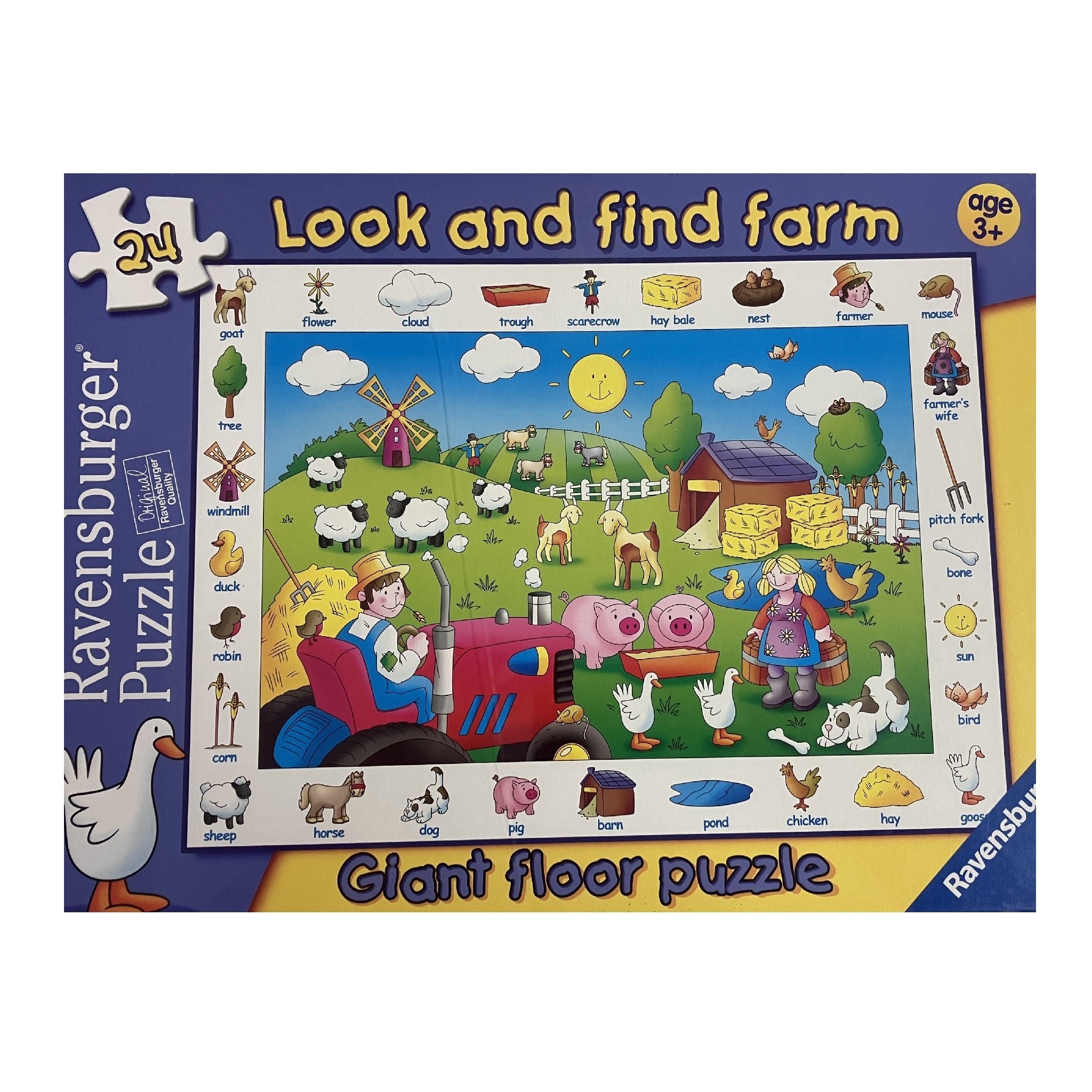 Ravensburger 24pc Giant Floor Puzzle - Look and Find Farm