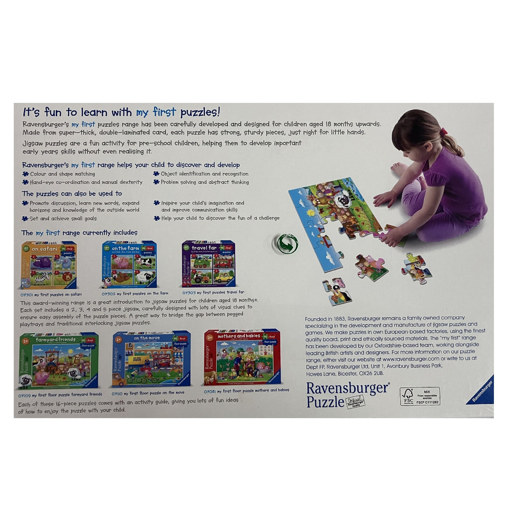 Ravensburger 16pc My First Floor Puzzle - On the Move