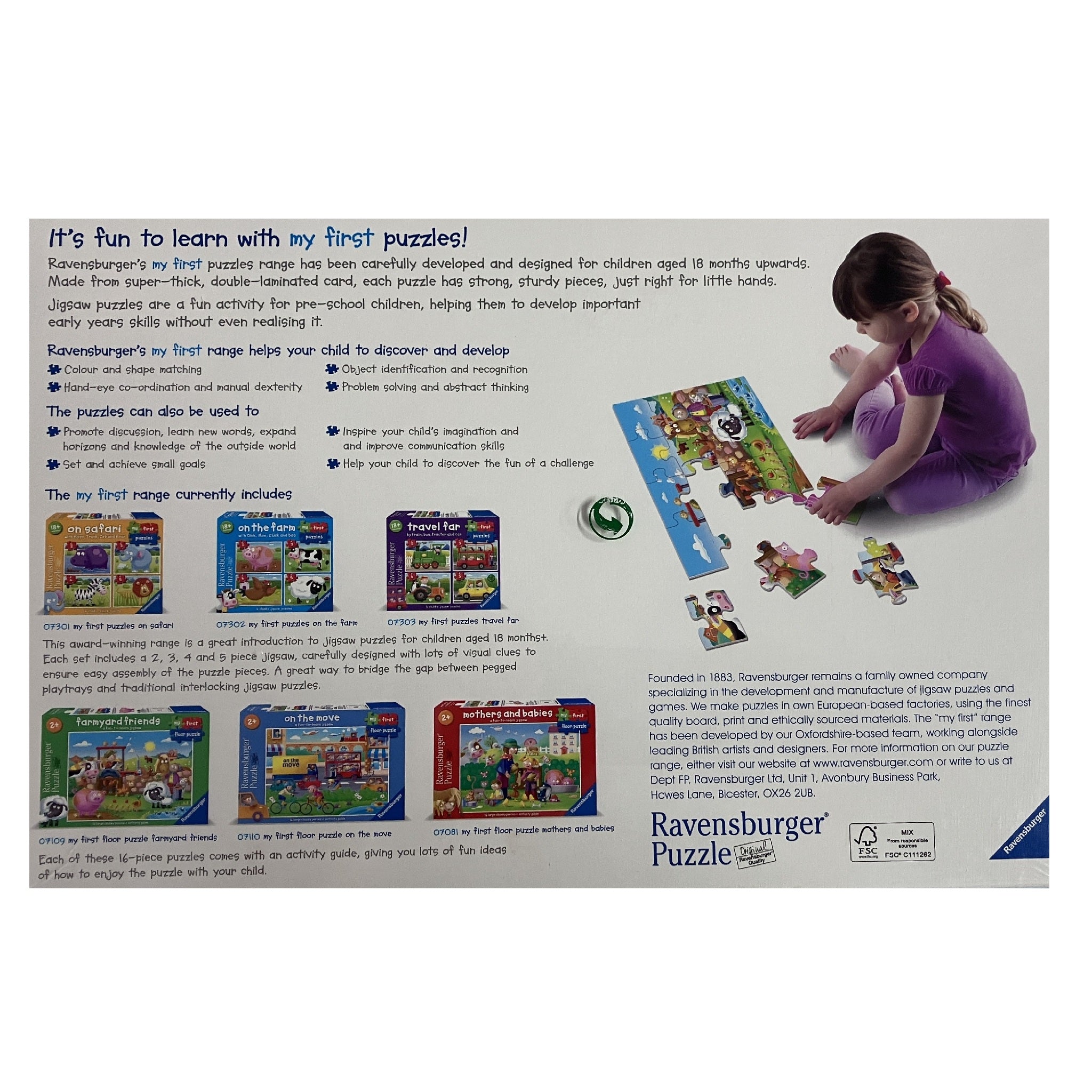 Ravensburger 16pc My First Floor Puzzle - On the Move