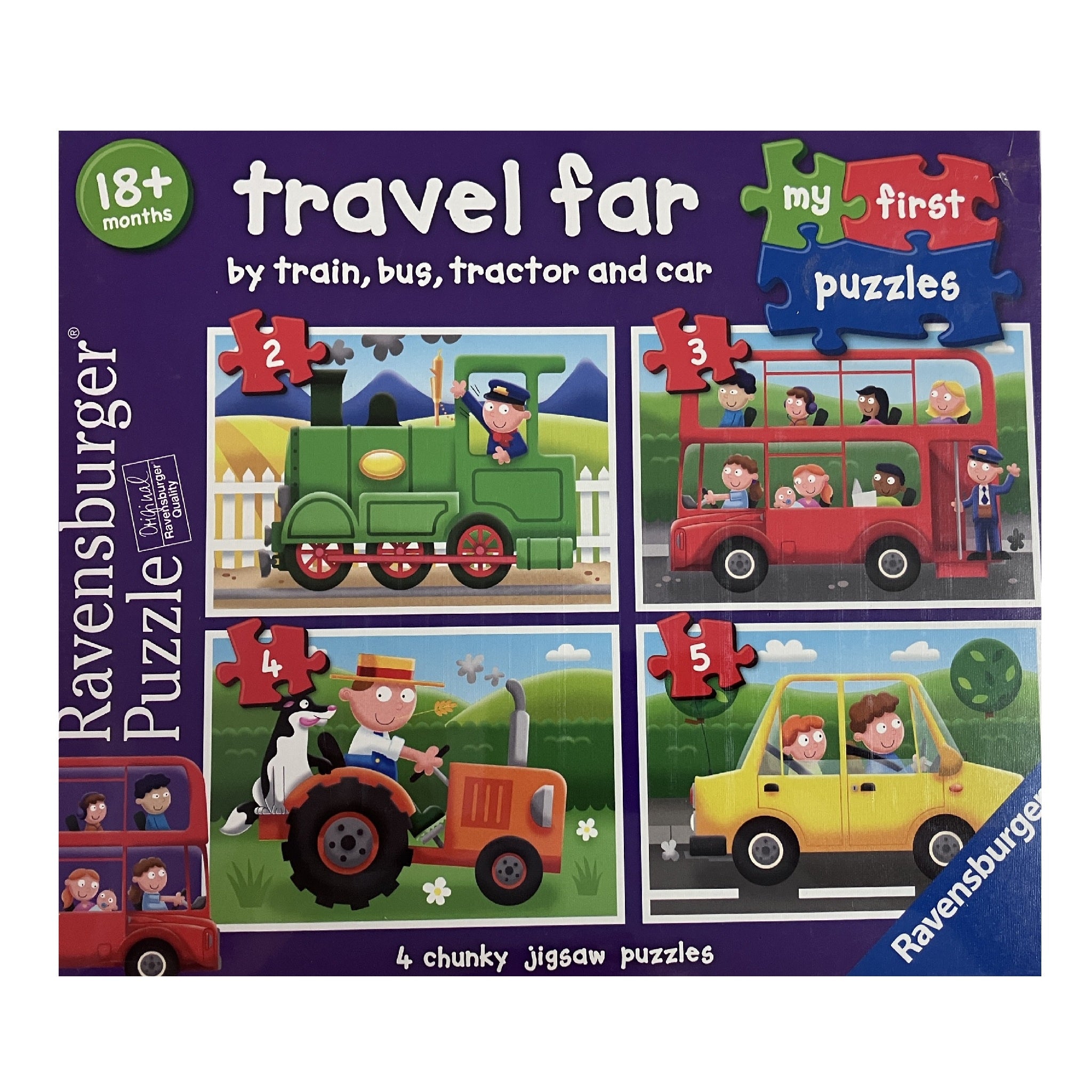 Ravensburger - My First Puzzles - Set of 4 - Travel Far