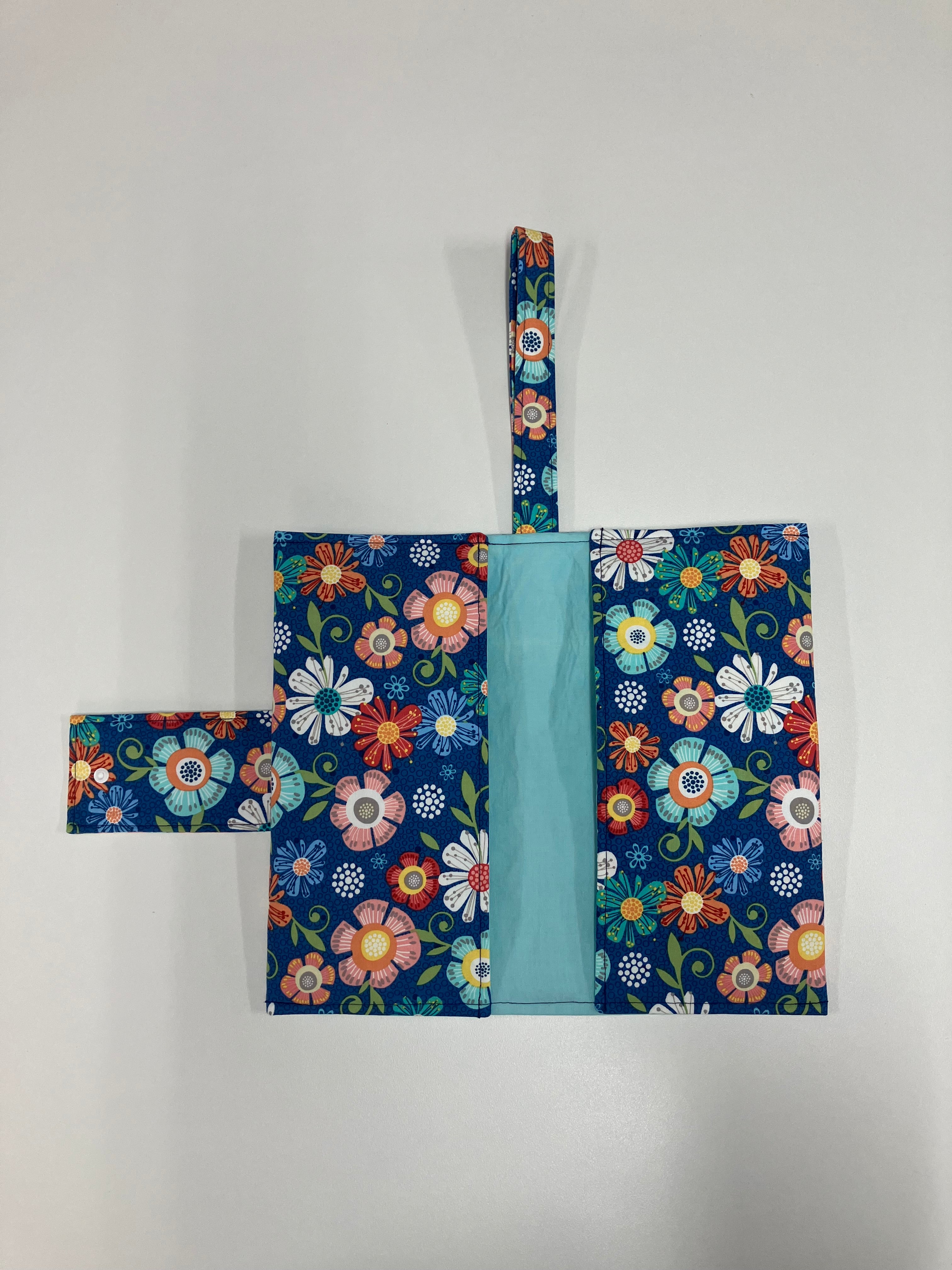 Nappy Wallet – Blue Floral