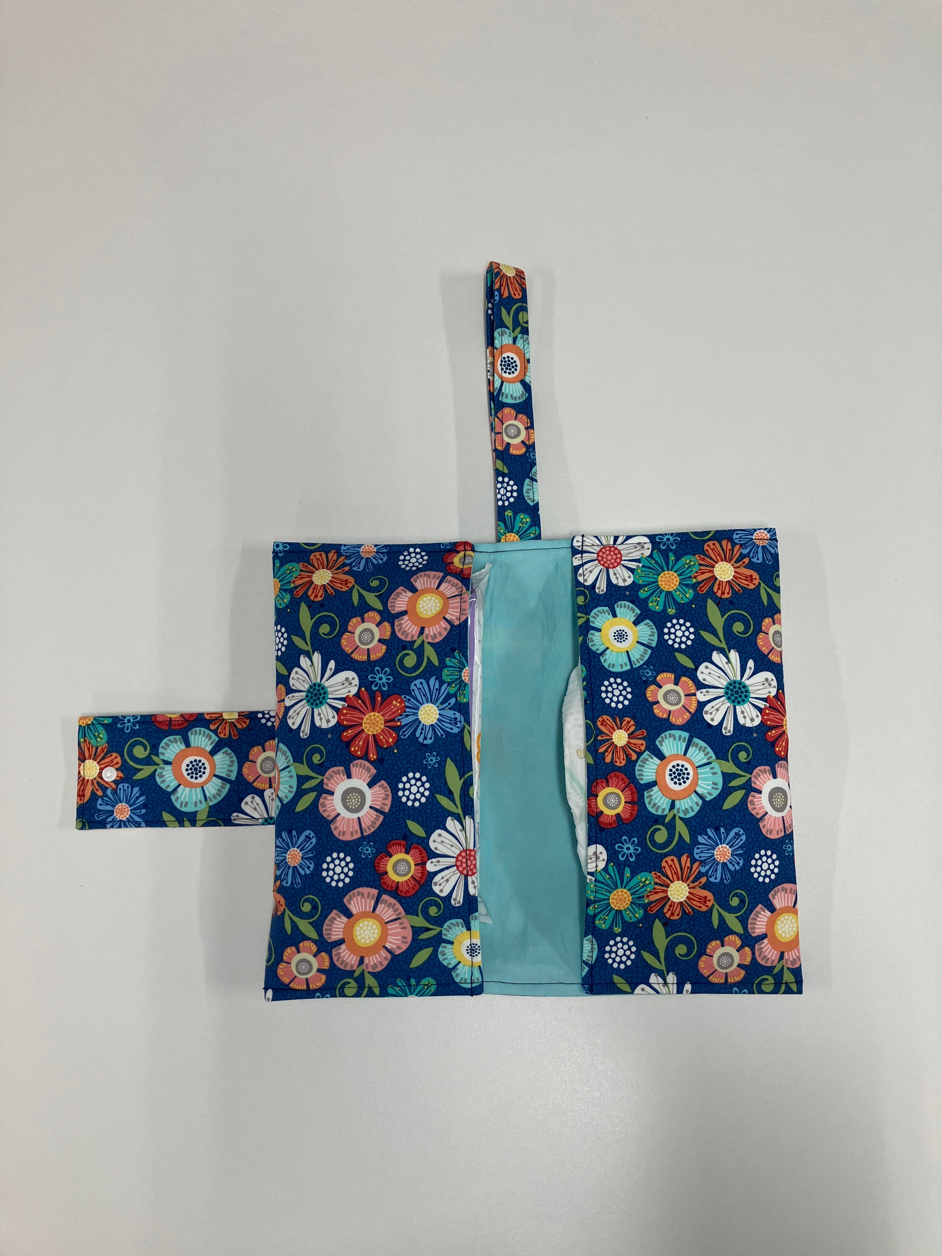 Nappy Wallet – Blue Floral