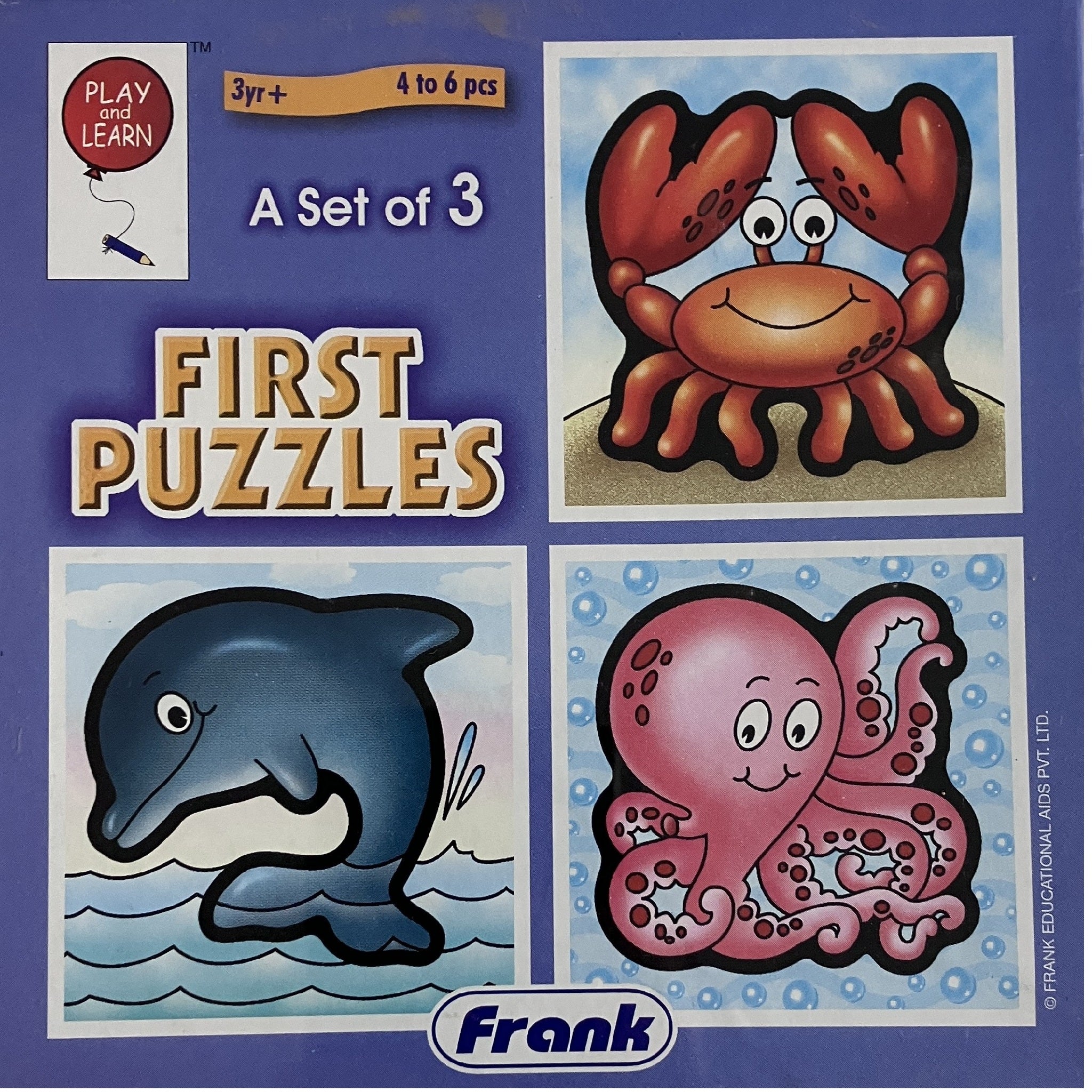 Frank - First Puzzles - Set of 3 Puzzles - In the Ocean