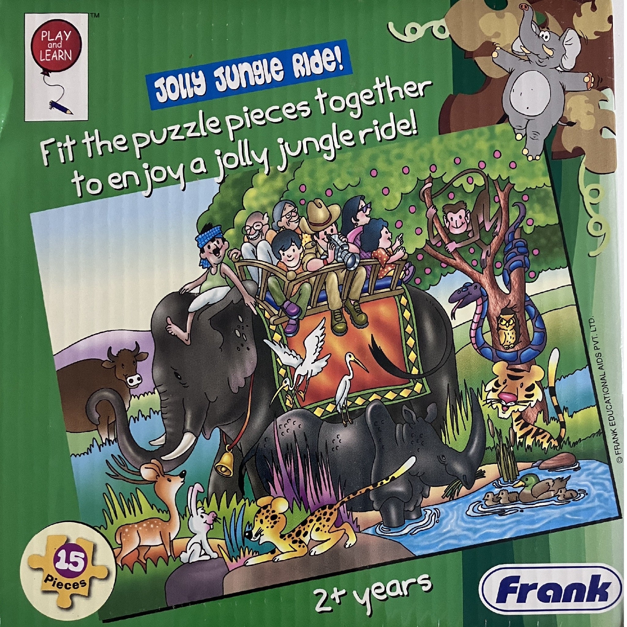 Frank - 15pc Puzzle - Jolly Jungle Ride