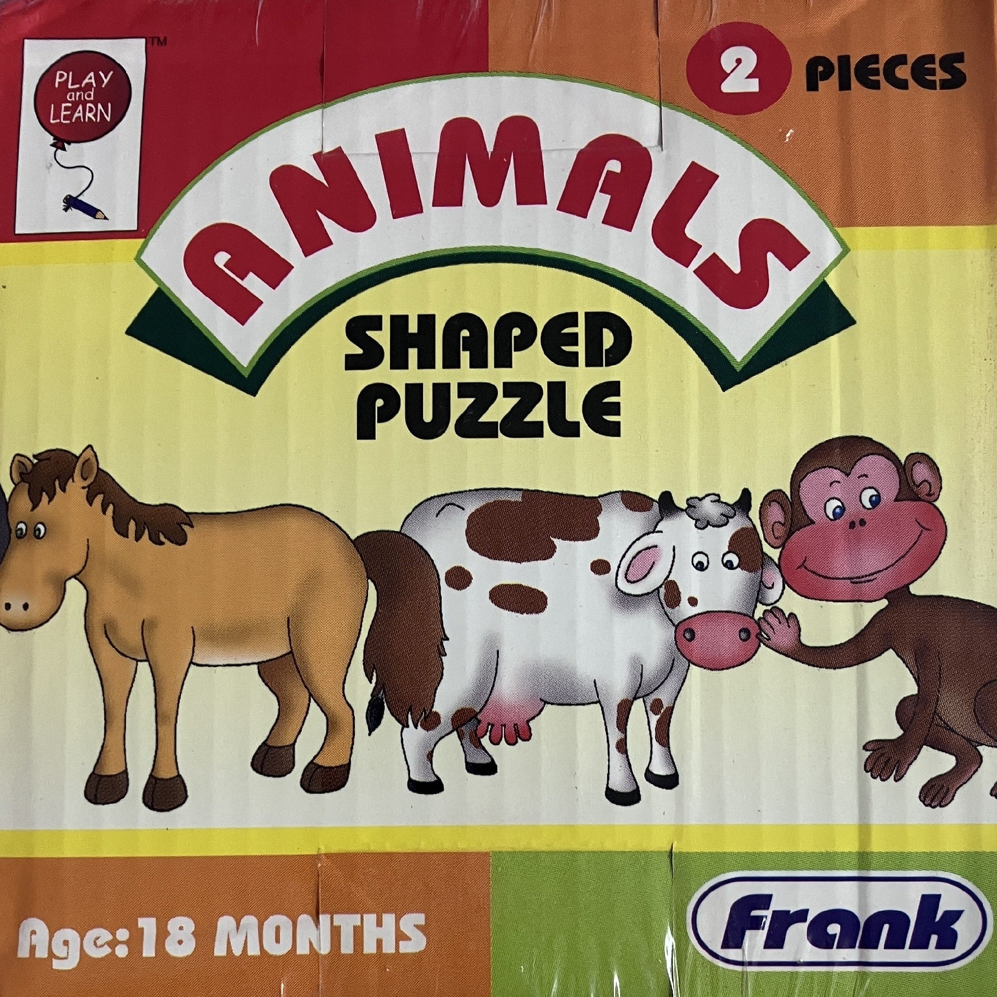 Frank - 6 x 2pc Shape Puzzles - Animals