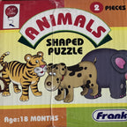 Frank - 6 x 2pc Shape Puzzles - Animals