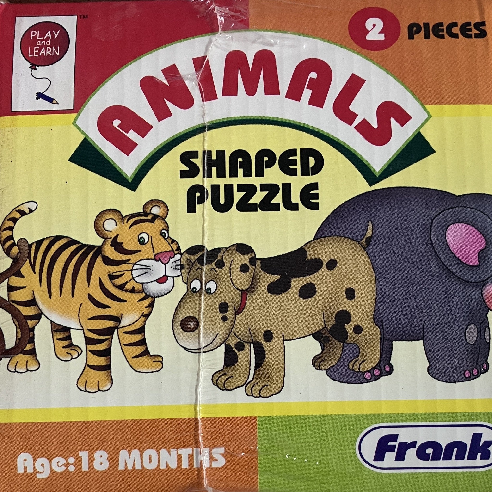 Frank - 6 x 2pc Shape Puzzles - Animals
