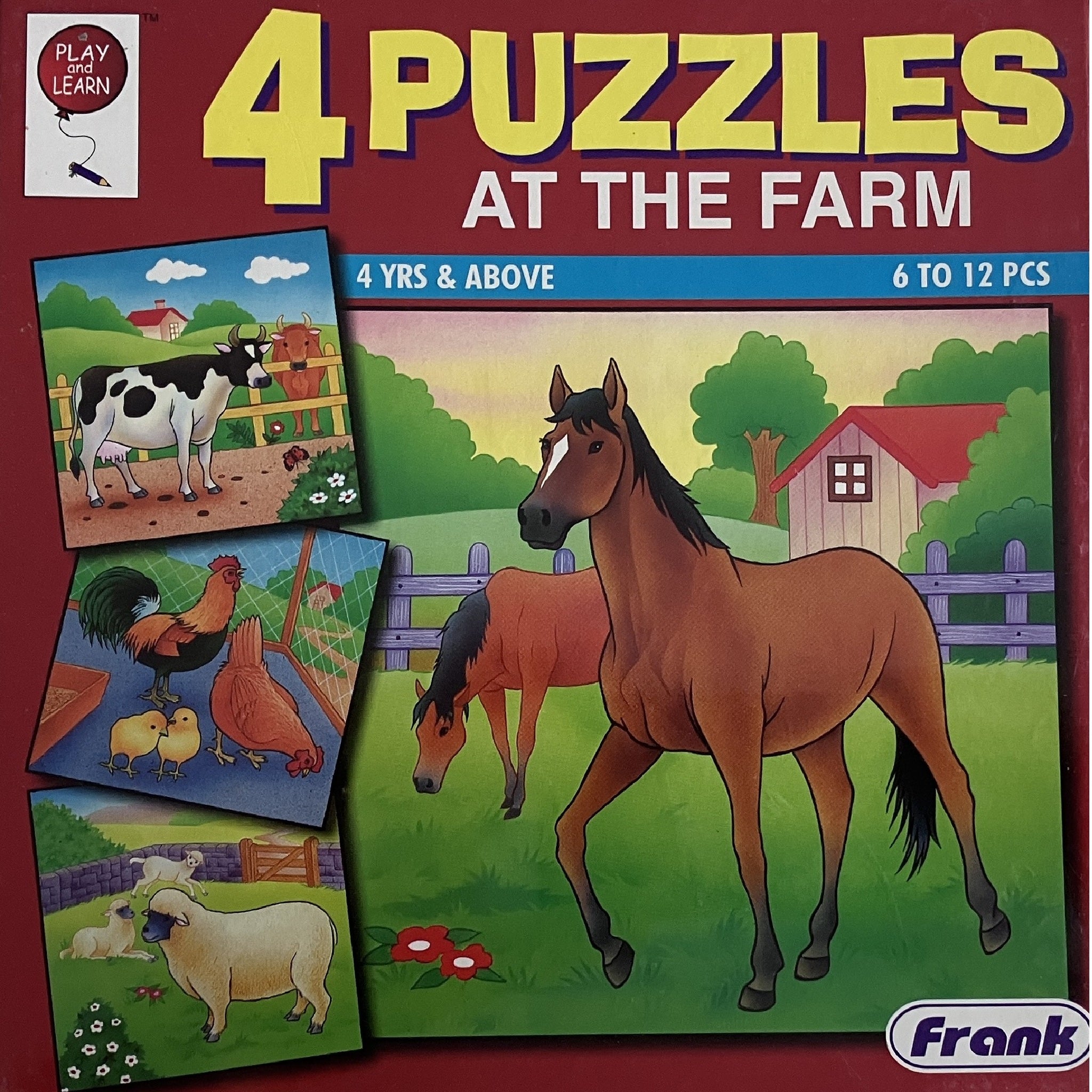 Frank - 4 x Puzzles - At the Farm