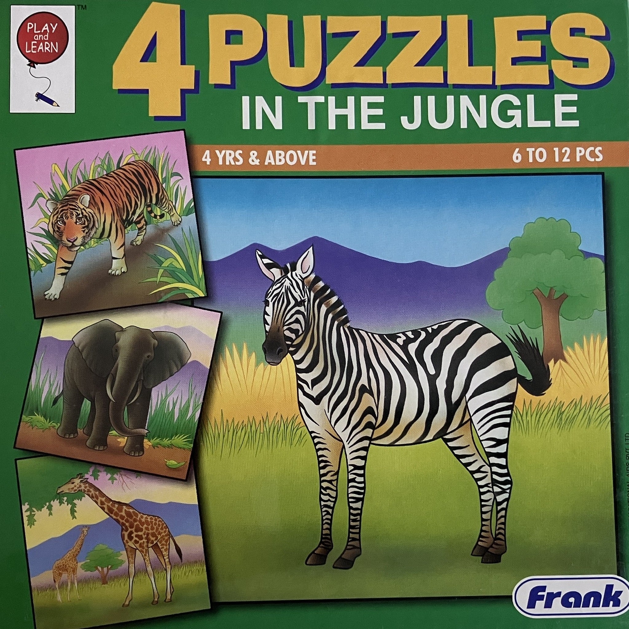 Frank - 4 x Puzzles - In the Jungle