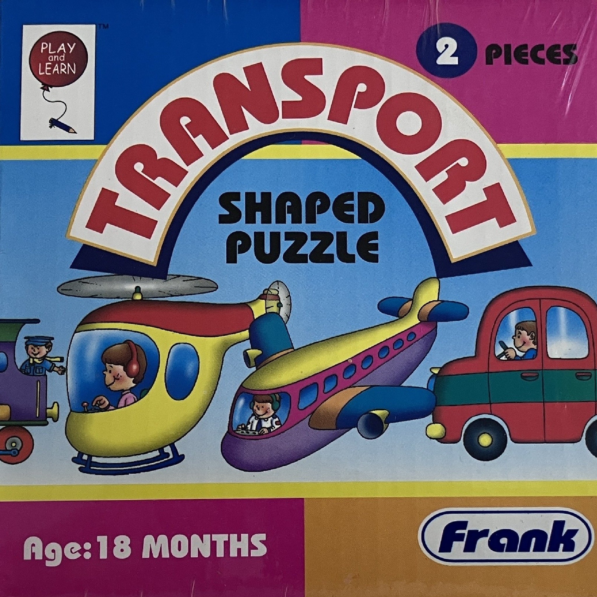 Frank - 6 x 2pc Shape Puzzles - Transport