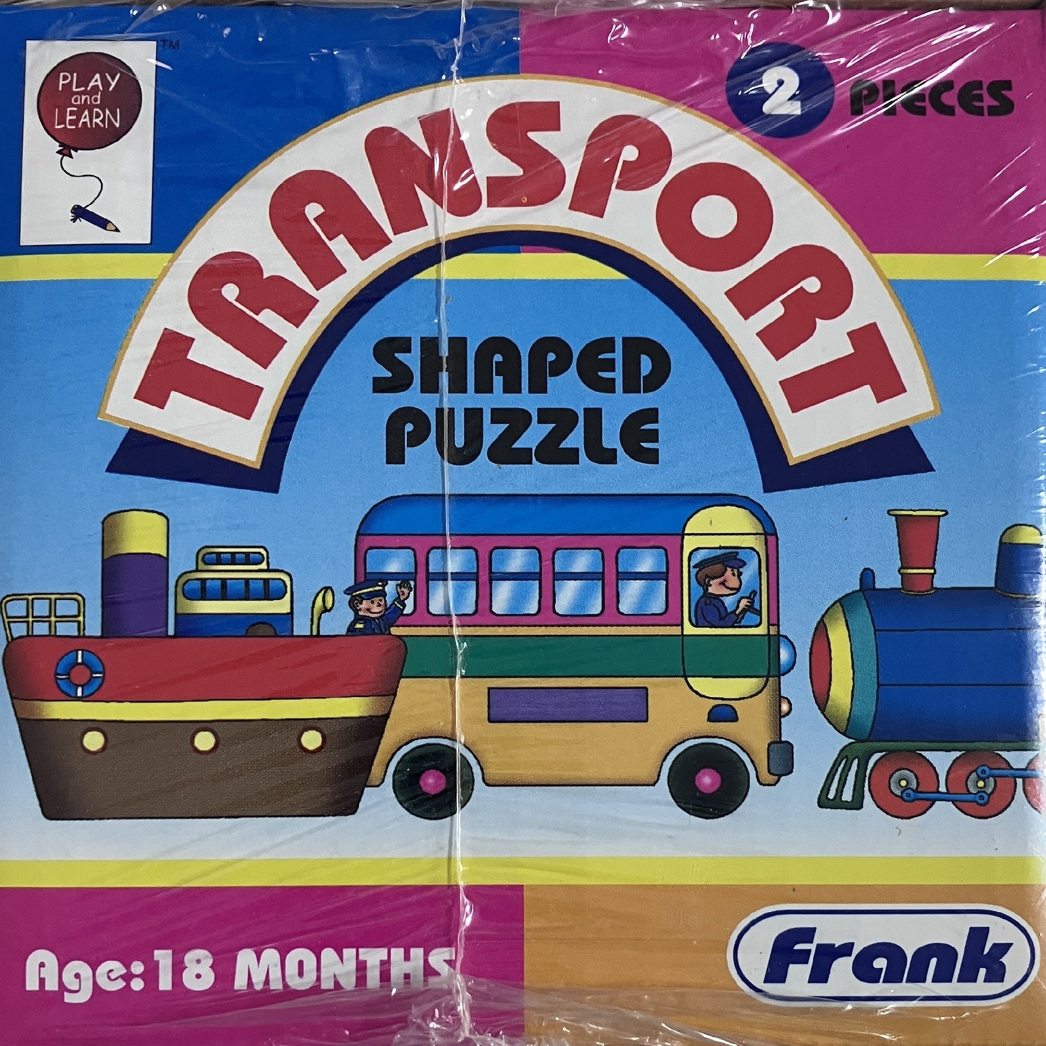Frank - 6 x 2pc Shape Puzzles - Transport