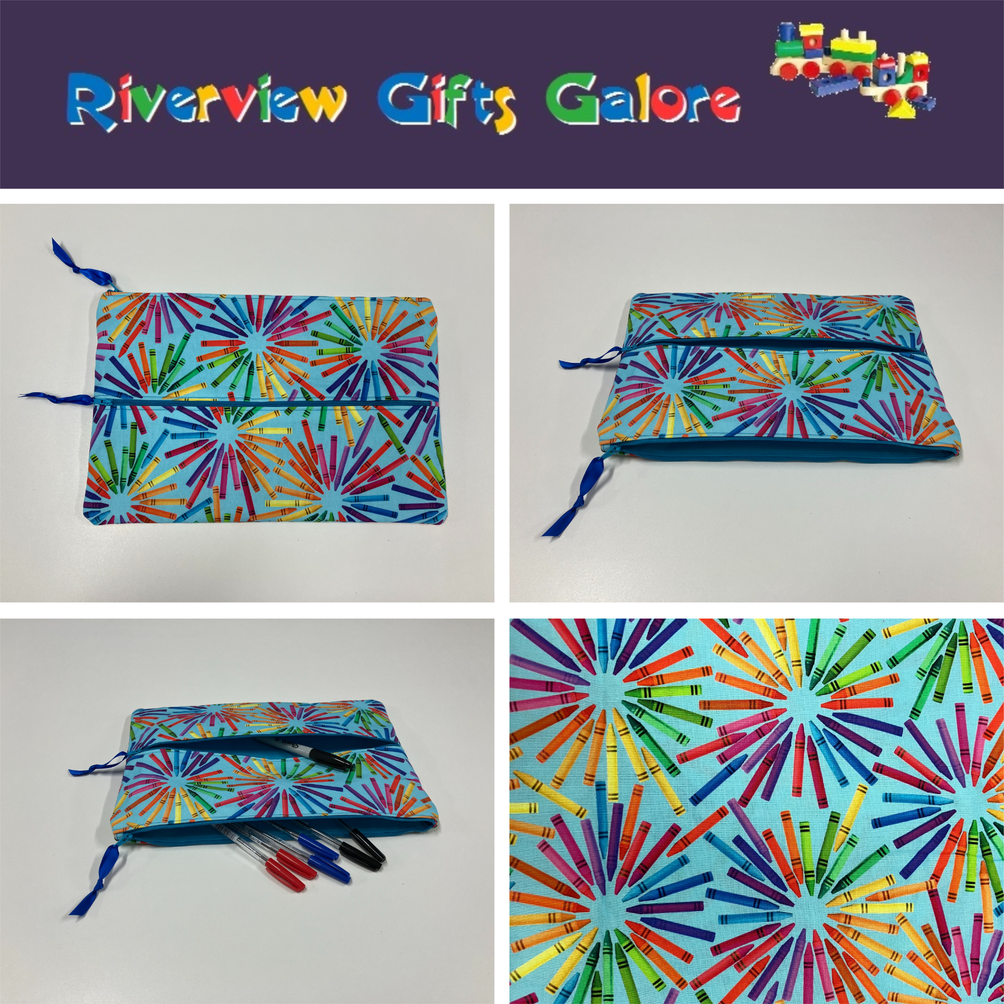Pencil Case - Various Styles - Crayons