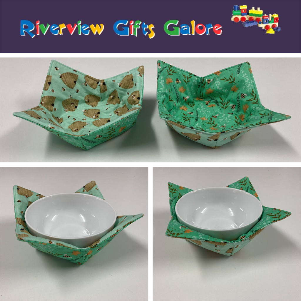 Soup Bowl Reversible Cozy – Bees