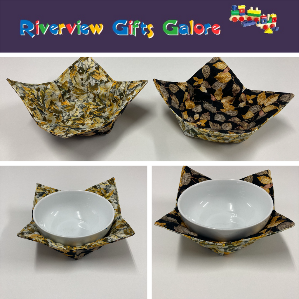 Soup Bowl Reversible Cozy – Autumn Leaves