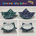Soup Bowl Reversible Cozy – Butterflies and Flowers