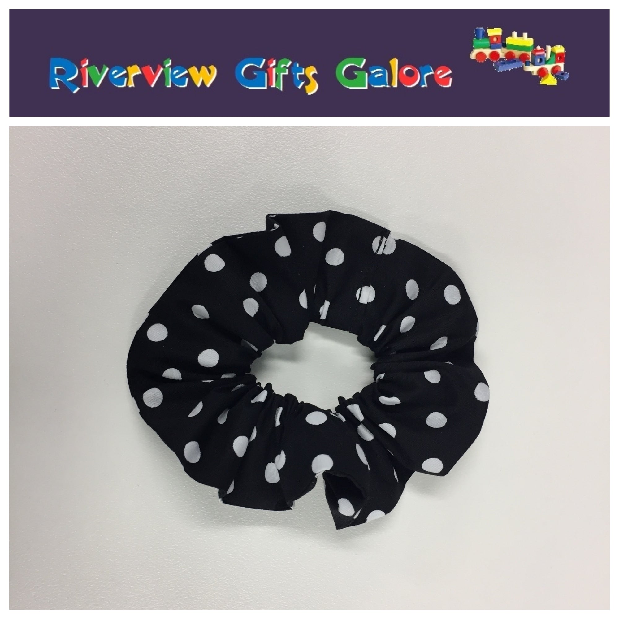 Scrunchie - Black Spot
