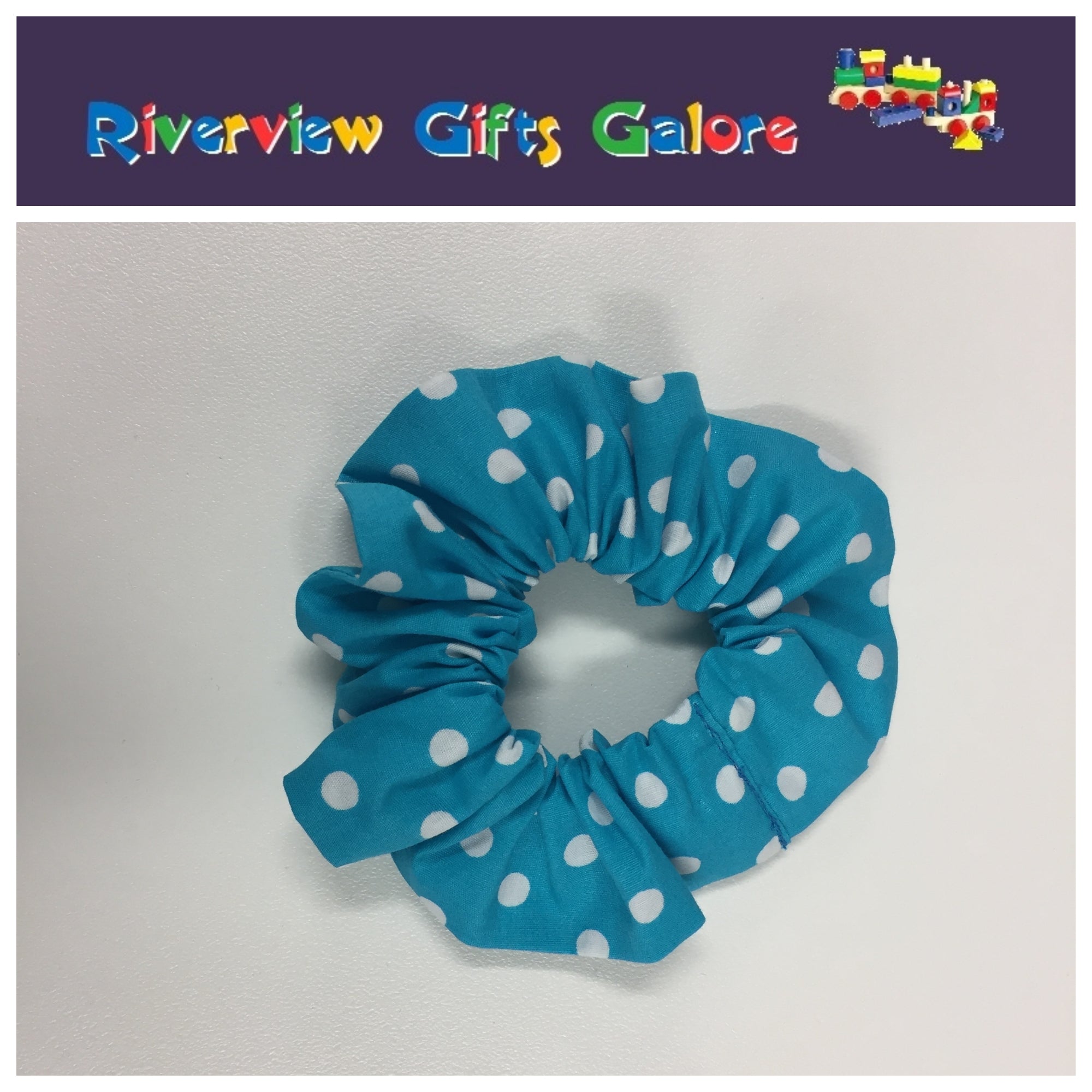 Scrunchie - Blue Spot