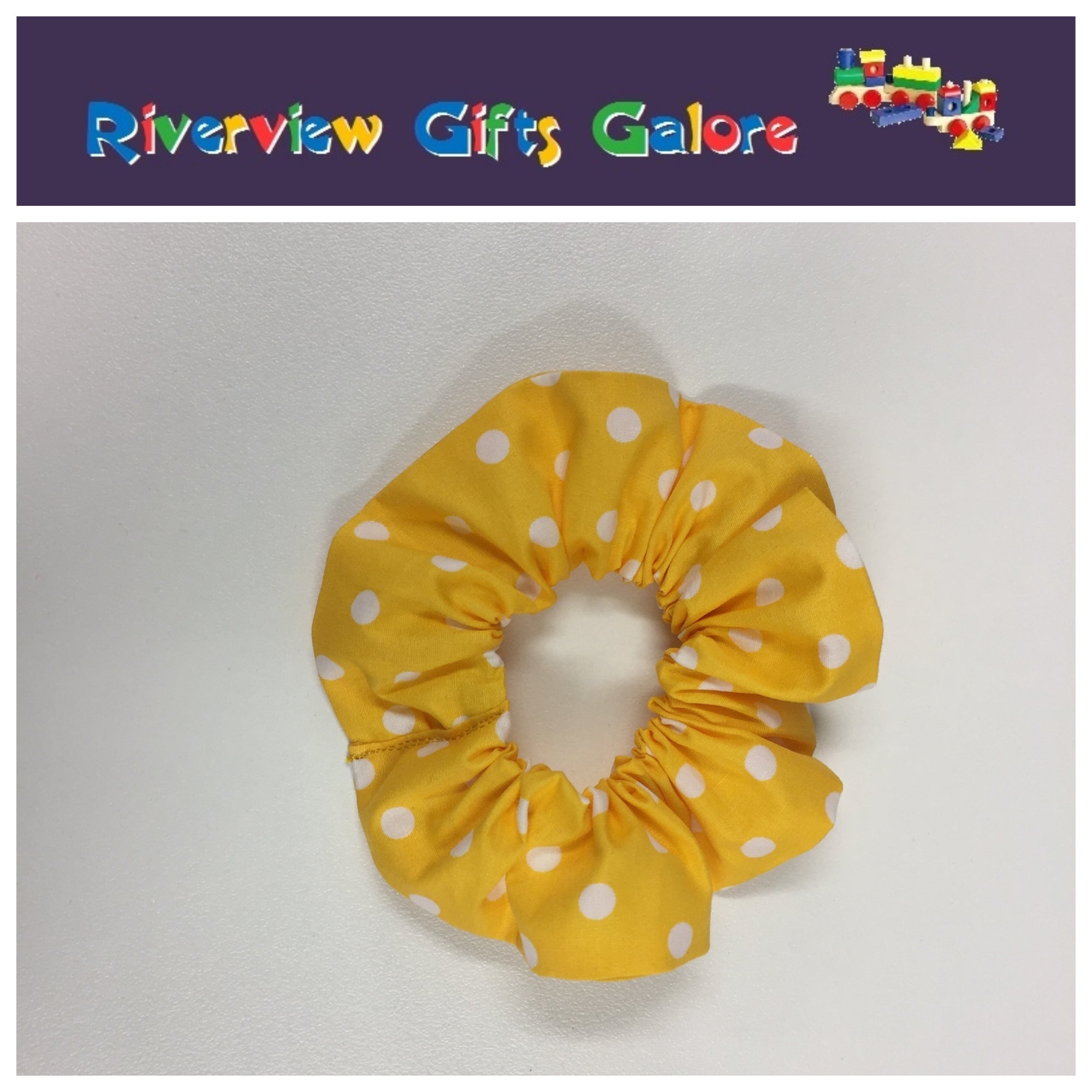 Scrunchie - Yellow Spot