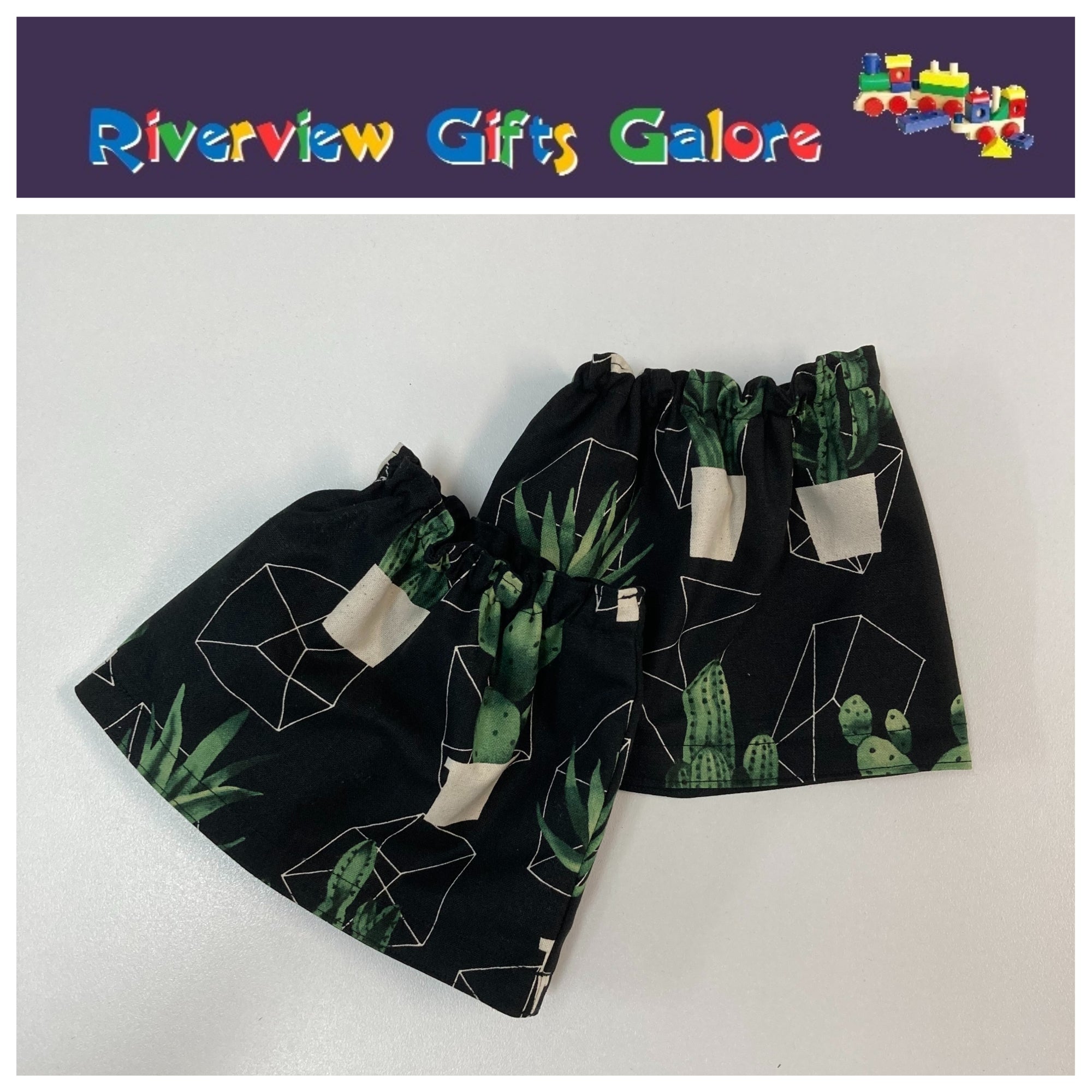 New Style Sock Protectors / Sock Savers / Burr Guards / Gaiters (Double Thickness and Reversible) - Cactus