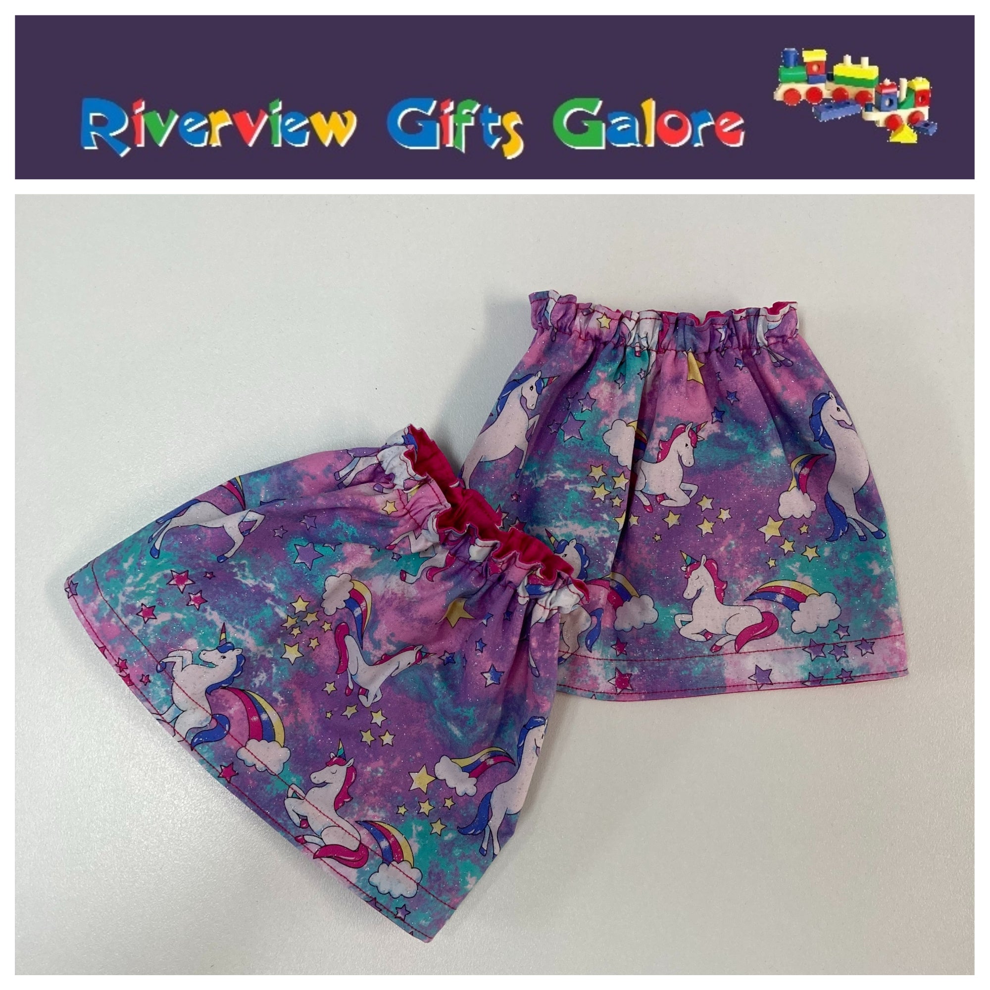 New Style Sock Protectors / Sock Savers / Burr Guards / Gaiters (Double Thickness and Reversible) - Pink Unicorn