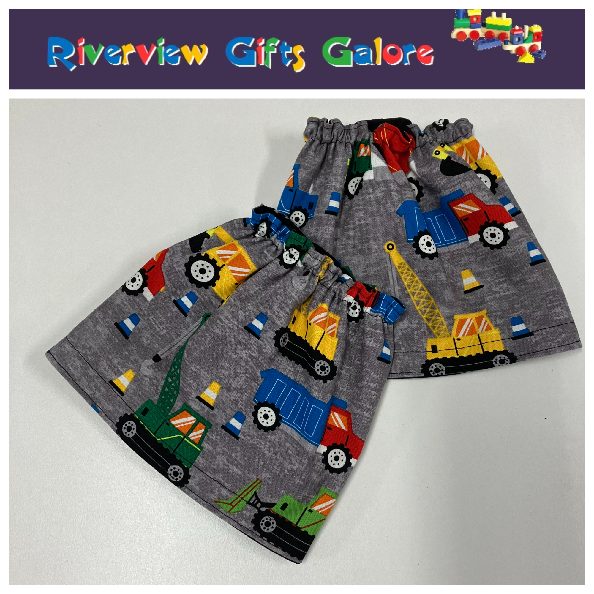 New Style Sock Protectors / Sock Savers / Burr Guards / Gaiters (Double Thickness and Reversible) - Construction on Grey