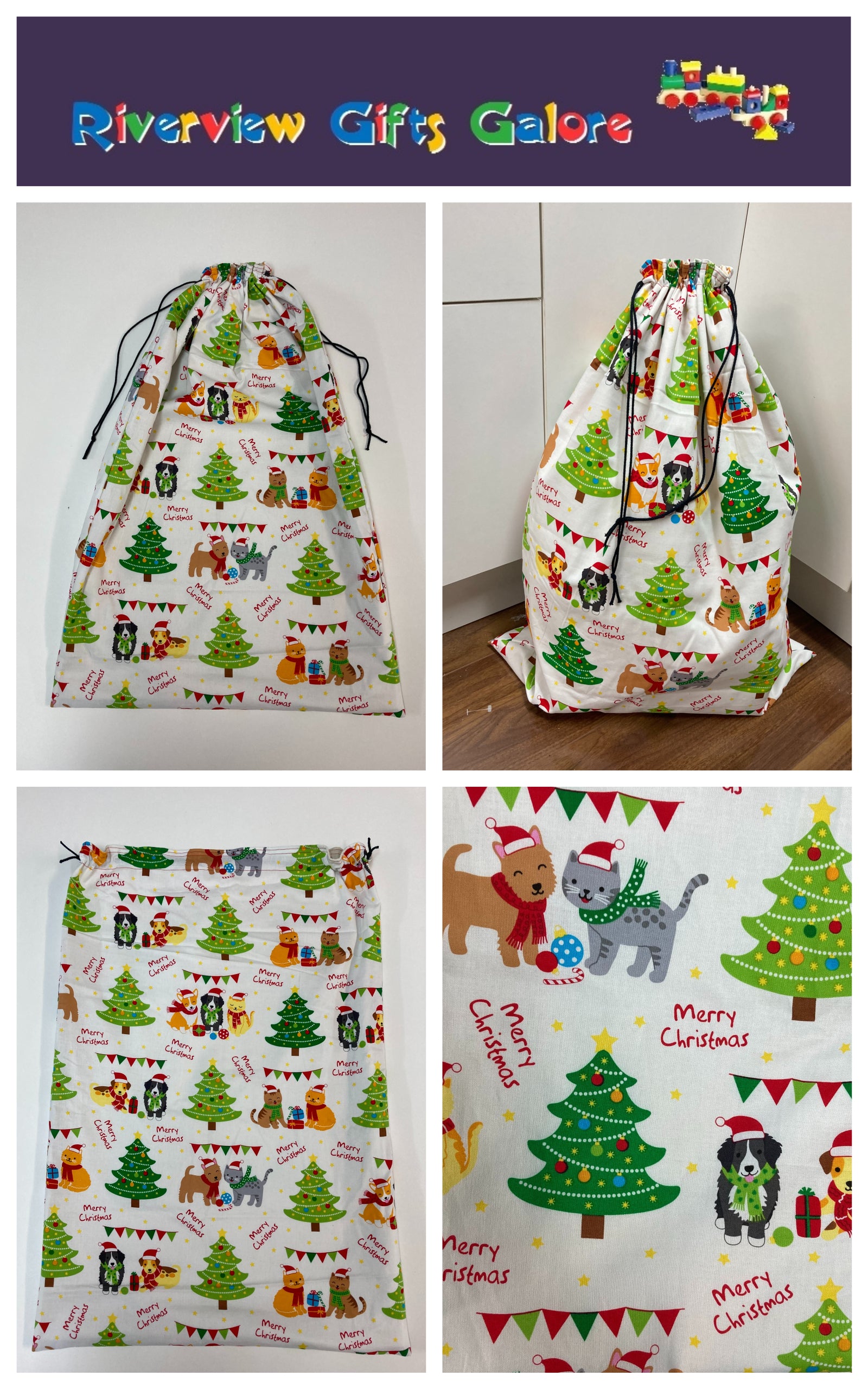 Santa Sack - Large - Christmas Pets