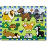 Melissa & Doug Wooden Puzzle - Pets Chunky Puzzle - MND3724 Melissa & Doug Wooden Puzzle - Pets Chunky Puzzle - MND3724
