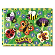 Melissa & Doug Wooden Puzzle - Bugs Chunky Puzzle - MND3729 Melissa & Doug Wooden Puzzle - Bugs Chunky Puzzle - MND3729