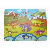 Wooden Dinosaur Pin Puzzle Wooden Dinosaur Pin Puzzle
