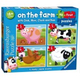 Ravensburger - My First Puzzles (4 puzzles) - On The Farm Ravensburger - My First Puzzles (4 puzzles) - On The Farm