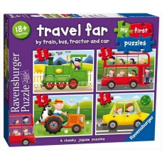 Ravensburger - My First Puzzles (4 puzzles) - Travel Far
