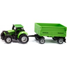 Siku - Deutz-Fahr with Fortuna 4-wheel-trailer - 1606 Siku - Deutz-Fahr with Fortuna 4-wheel-trailer - 1606